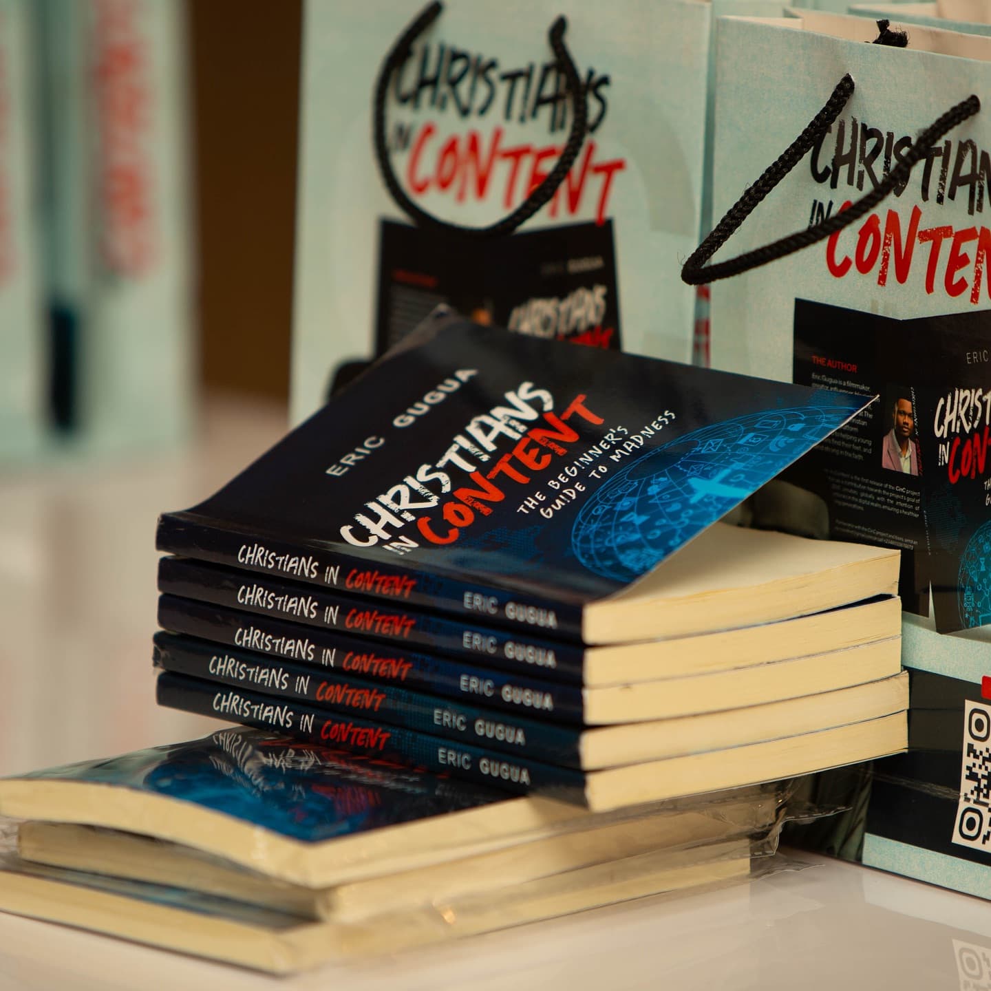 christians in content book stacked